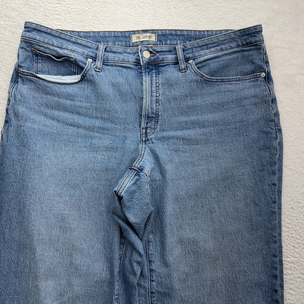 Madewell The Perfect Vintage Wide-Leg Jean 18W Medium Blue Wash High Rise Denim - Picture 2 of 11